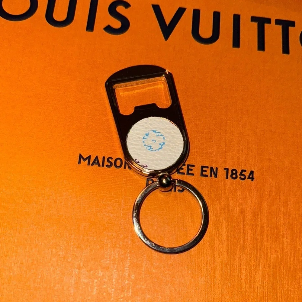 L V luxcycled Mirkami Silver Key chain bottle opener sku-1027